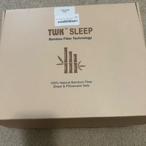 TWK SLEEP Bamboo Fiber Sheet & Pillowcase Set - Beige Packaging